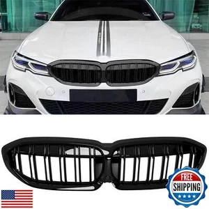 G20 Grill Gloss Black Front Kidney Grille for BMW 2019-2022 3 Series - Picture 1 of 5