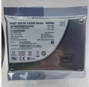 New Intel 800GB SSD DC S3500 6Gb/s 2.5" SATA SSD SSDSC2BB800G4 Solid State Drive - Picture 1 of 1
