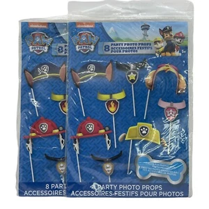 2 accesorios de accesorios para fotos de fiesta Paw Patrol, 8 unidades cada paquete - Imagen 1 de 3