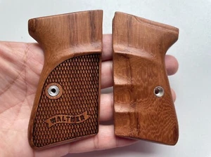 Right hand decorate wood Grips For Walther Interarms PP,PPK/S, PPK/S .22 models - Picture 1 of 4