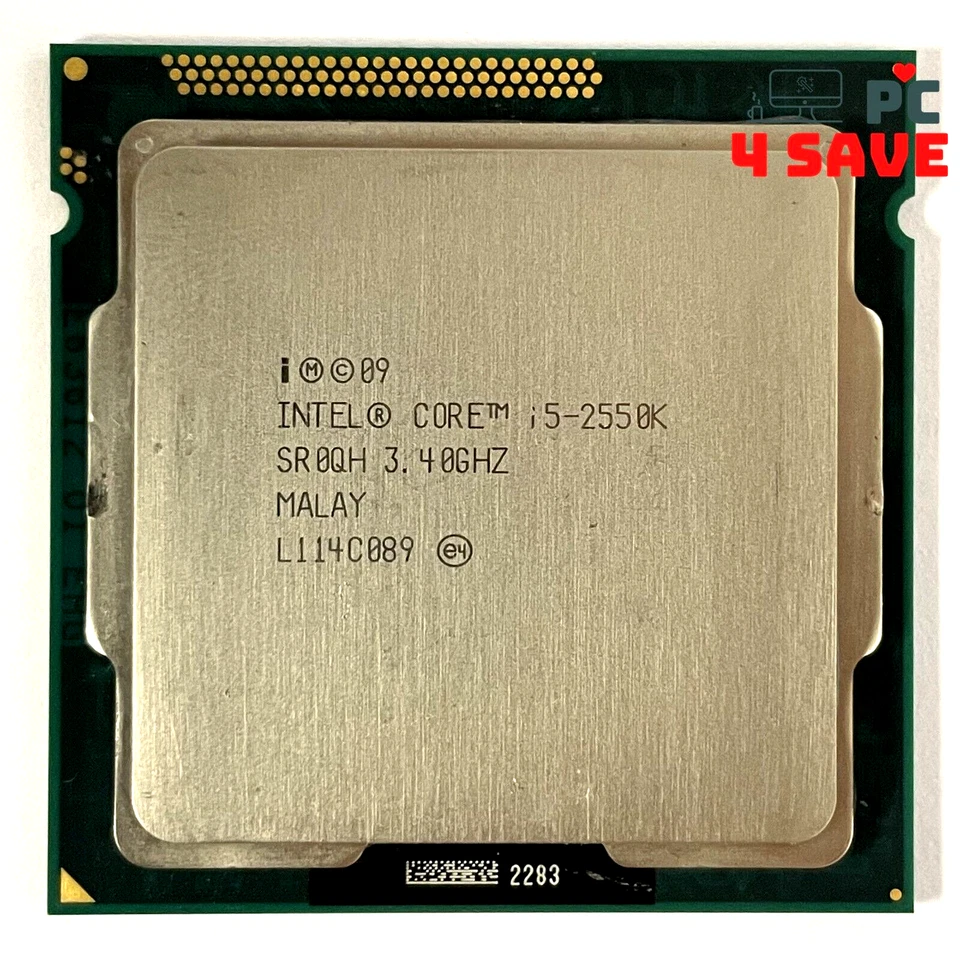 Intel Core i5-2550K 3.4GHz 4-Core 6MB LGA1155 Desktop CPU Processor 95W SR0QH - Image 1 of 1