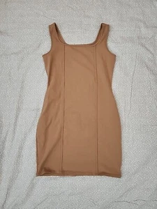 Wild Fable Damen Gr. Medium hellbraun dehnbar kurz Sommerkleid L9#24 - Bild 1 von 5