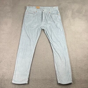 Levi's 512 Slim Taper Light Blue 36x 30 Thick Corduroy Jeans - Picture 1 of 7