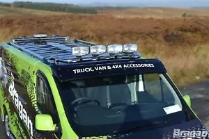 Dachträger B + Jumbo Spots + LEDs passend für Fiat Scudo 2007 - 2016 flach niedrig Zubehör - Bild 1 von 8