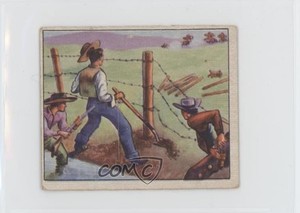 1949 Bowman Wild West Cowboy Life Range War #E-11 rp9