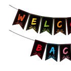 2Pcs Universal Classroom Diy Tool Party Decor Paper Sign Welcome Back Banner