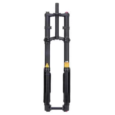 MTB Bicycle Front Fork Double Shoulder Bike Beach Oil Spring Disc Brake Fork - Image 1 of 4