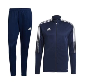 adidas Men's Tiro21 Athletic Full-Zip Tracksuits Sports Casual Sweat Suit - Picture 1 of 12