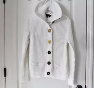 Lauren Ralph Lauren WHT dicke Strickjacke Pullover Kragen gold maritim Knöpfe - Bild 1 von 16