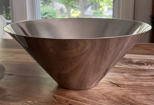 Vintage Modernist GABIS Stainless Sweden Serving Salad Bowl Nils Nisbel Design - Picture 1 of 11