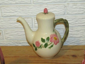 Vintage Franciscan Desert Rose Coffee Pot California USA 9” Chip on Lid - Picture 1 of 5