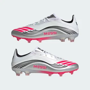 ADIDAS F50 MESSI PRO FG SOCCER CLEATS JP7461 SILVER RED WHITE MENS SIZE 9 $160 - Picture 1 of 10