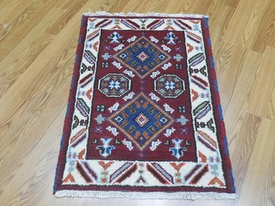 Bohemian Rug, Oushak Turkish Ushak Rug,Contemporary Design Rug 2x3 Ft - Image 1 of 4