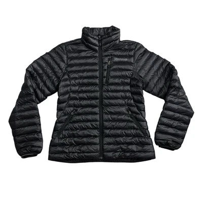 Marmot Featherless Black Puffer Jacket M79340 Women's MEDIUM Full Zip 3M Thinsul - Image 1 of 4