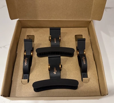 DYSON Hair Clips Set Of 4 With Box Brand New Open Box Black Copper Genuine Gift - Image 1 of 4