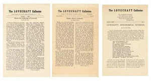 The Lovecraft Collector ~ Numbers 1-3 1949 ~ All Published ~ RAY H. ZORN ~ H. P. - Picture 1 of 2