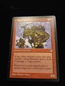 Mogg Bombers + Mountain Land Card Stronghold MTG Magic The Gathering - Picture 1 of 2