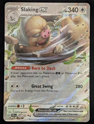 Slaking ex - (147/191) SV08: Surging Sparks Pokemon NM - Image 1 of 2