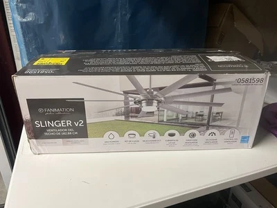 Fanimation Slinger v2 72″ Color-Changing LED Ceiling Fan – Customer Return - Image 1 of 4