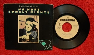 PAUL McCARTNEY NO MORE LONELY NIGHTS 1984 PROMO 45 & PICTURE SLEEVE BEATLES - Picture 1 of 1