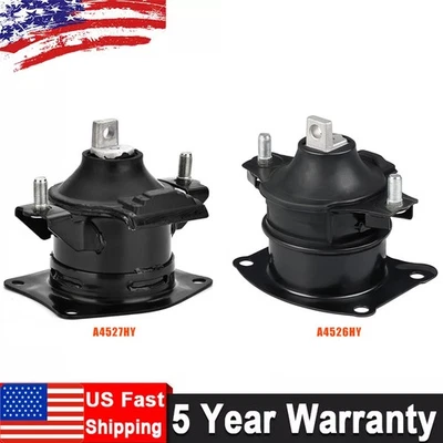 Front & Rear Motor Mount 2PCS Set for 2003-2005 Honda Accord 3.0L for Auto - Imagem 1 de 4