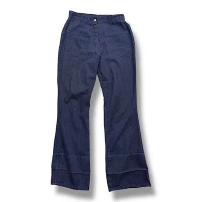 Винтажные женские джинсы 60-х 70-х из денима с расклешенным низом Sears талия 28 дюймов  - Изображение 1 из 4