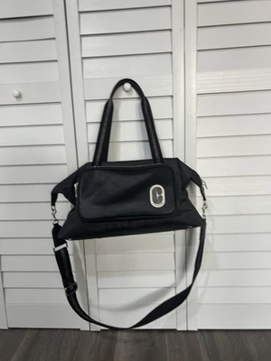 COACH Charcoal / Black Leather & Nylon COURT WEEKENDER Duffle Suitcase #C4096 - Image 1 of 4