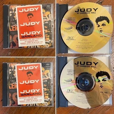 Judy Garland At Carnegie Hall Live 24 Karat Gold 2-Disc CD Set No Slipcase Foto 1 de 4