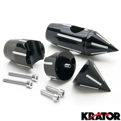Elevadores de manillar de 2 1/4" negros para Harley Softail Dyna Sportster personalizados Foto 1 de 4