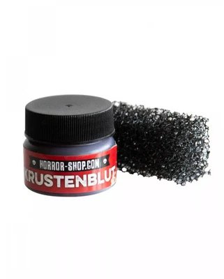 HORROR-SHOP Krustenblut 25g & Stoppelschwamm für Halloween SFX Make-up