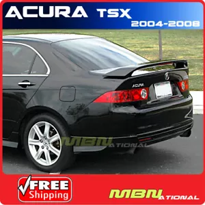 04-08 For Acura TSX 4DR Sedan Rear Trunk Tail Wing Spoiler Primer Unpainted ABS - Foto 1 di 2