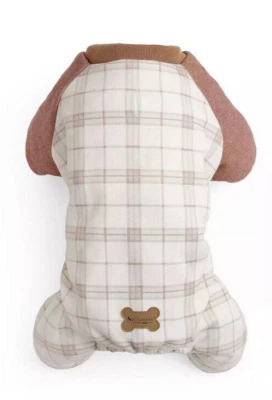Koolaburra Pet Pajamas UGG Plaid Fleece Dog Medium Breed Read Warm Cozy PJs - Image 1 of 3