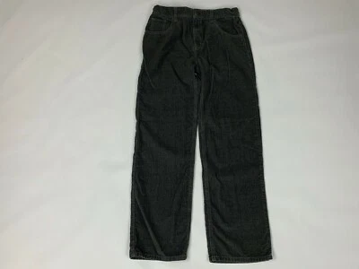 Pantalones de Pana Gymboree Gris Oscuro Niños 12 Cintura Ajustable Foto 1 de 3