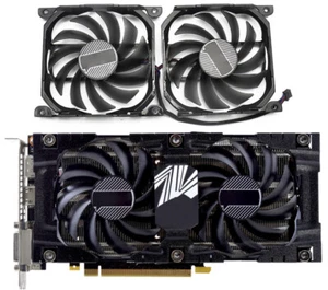 Pair Fans Cooler Fan For INNO3D GTX 1070TI 1080 X2 VGA GPU Card Fans CF-12915S - Afbeelding 1 van 4