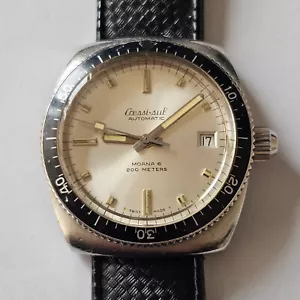 CRESSI SUB-MOANA 6-AUTOMATIC-ACCIAIO-SUB 200 M-ETA 2452-CORONA A VITE-FIRMATO - Foto 1 di 24