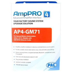 PAC AP4-GM71 AmpPRO4 Amplifier Integration Interface for Select 2019+ GM Cars - Picture 1 of 1