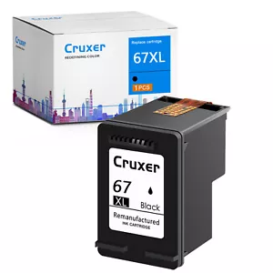 1x 67XL Tinte schwarz für HP 67 67XL DeskJet 1255 2722 2732 2752 2755 4152 4155 4158 - Bild 1 von 8