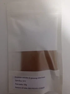 Estratto di Ginseng Siberiano in polvere puro al 100% 50g - Foto 1 di 3