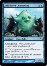 1x Amoeboid Changeling - Foil - Premium Deck Series: Slivers - Lightly Played, E