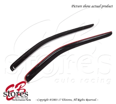 Defletor de viseira frontal de canal externo colorido fumaça 2 peças 1997-2004 Pontiac Montana - Imagem 1 de 4