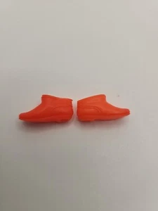 Vintage Barbie Francie Skipper ORANGE Ankle Boots 1521 #1548 #1956 #1961 JAPAN - Picture 1 of 4