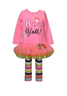 BONNIE JEAN BABY 18M Halloween "Boo Y'all" Top & Leggings Set NWT $48 - Image 1 of 2