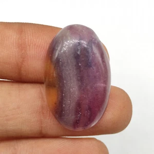 Natural rainbow fluorite flatback cabochon fluorite gemstone for jewelry M5908 - Picture 1 of 5