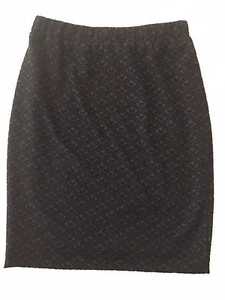 HAWTHORNE 41 Bleistiftrock schwarz strukturiert elastischer Bund Gr. Small - Bild 1 von 6