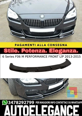 🔥BMW F06 M PERFORMANCE MAX LIP ANTERIORE IN PLASTICA VUOTA / 2013–2015 🔥 - Immagine 1 di 4