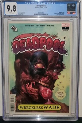 DEADPOOL #5 FIRST PRINTING CGC 9.8! GARBAGE PAIL KIDS COVER! LOW PRINT! X-MEN! - Image 1 of 2