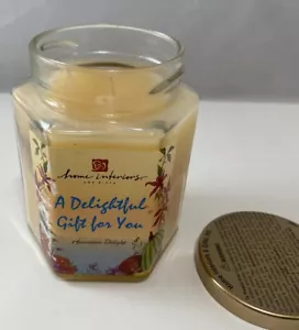 Home Interiors Hawaiian Delight 7.5 Oz Candle New Smells Like Hawaiian Tropic - Picture 1 of 5