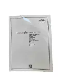 Vintage James Taylor Greatest Hits Authentic Guitar-Tab Edition Music Sheet Book - Imagen 1 de 6