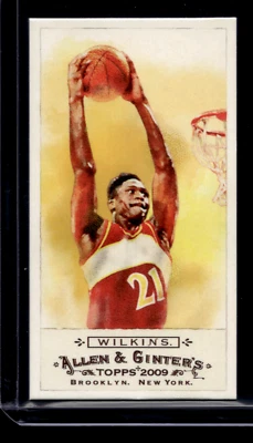 Dominique Wilkins Mini Topps Allen & Ginter's 2009 Card #346 Atlanta Hawks - Image 1 of 3