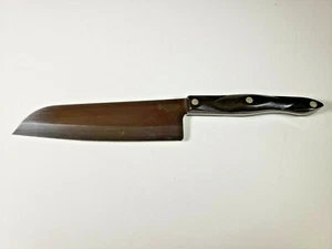 Cutco 1766 Classic Brown Handle 7 Inch Santoku Knife Great Condition - Picture 1 of 10
